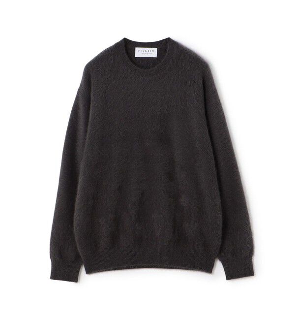 TOMORROWLAND MENS「フォックスカシミヤ クルーネック プルオーバー」|ニット・セーター|17 チャコールグレー