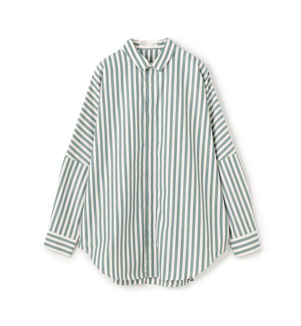 GALERIE VIE「 スムースポプリン レギュラーワイドシャツ」|シャツ・ブラウス|52 ライトグリーン系