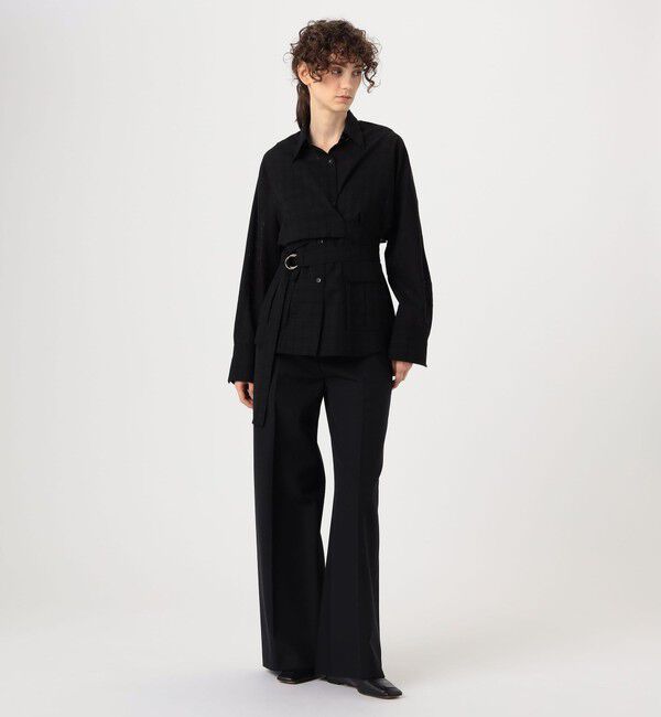 DES PRES「アキハチェックウール レイヤードシャツ」|シャツ・ブラウス|