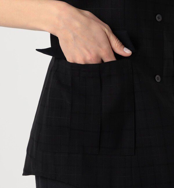 DES PRES「アキハチェックウール レイヤードシャツ」|シャツ・ブラウス|