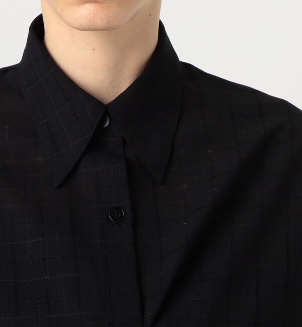DES PRES「アキハチェックウール レイヤードシャツ」|シャツ・ブラウス|