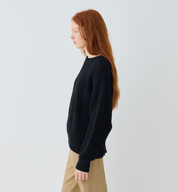 GALERIE VIE「ペーパーヤーン クルーネックプルオーバー」|ニット・セーター|