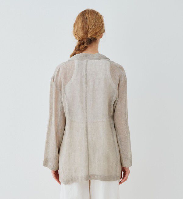 GALERIE VIE「リノカラミ シャツジャケット」|テーラードジャケット|