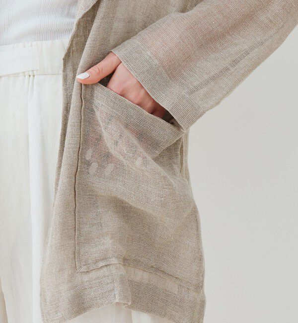 GALERIE VIE「リノカラミ シャツジャケット」|テーラードジャケット|