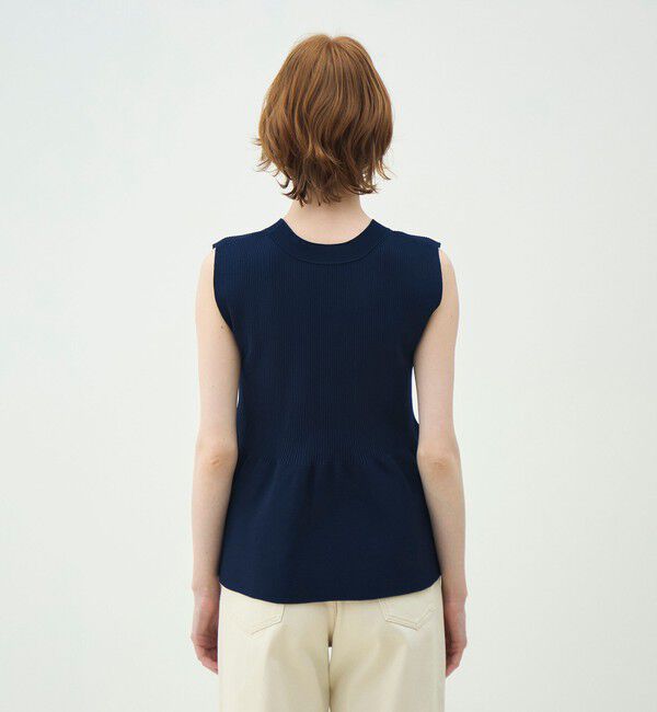 MACPHEE「フォームニット ペプラムベスト」|ベスト・ジレ|