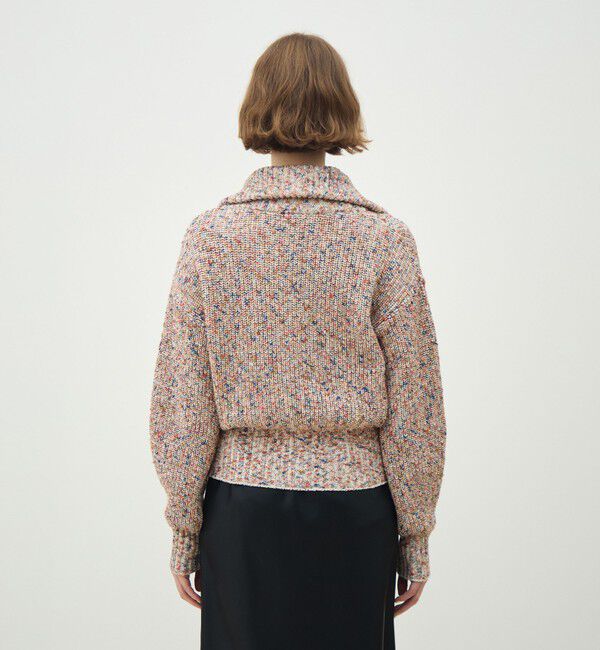 MACPHEE「ハイブリットコットンツイーディー コンパクトブルゾン」|カーディガン|