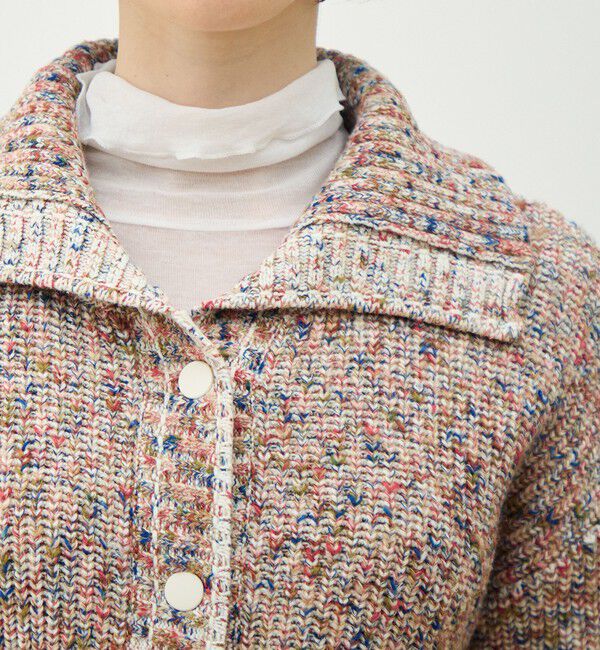 MACPHEE「ハイブリットコットンツイーディー コンパクトブルゾン」|カーディガン|