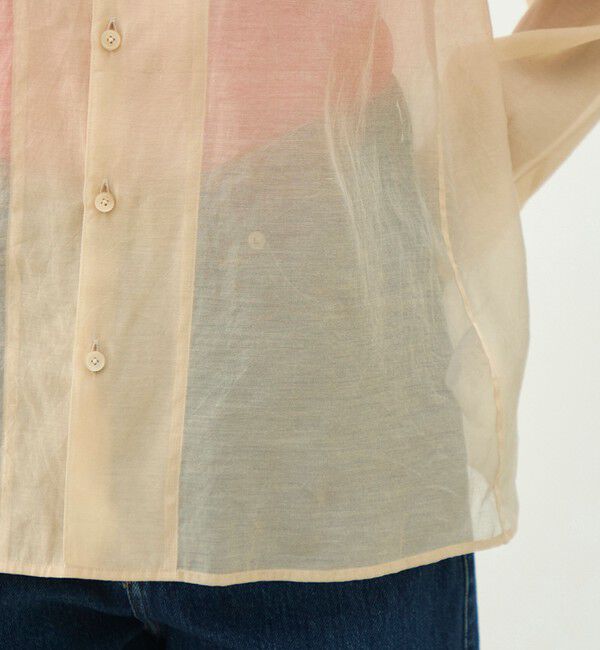 MACPHEE「シルクブレンドスラブ チュニックシャツ」|シャツ・ブラウス|