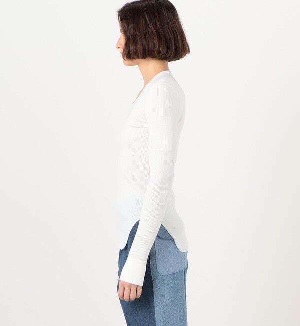 TOMORROWLAND GOODS「HAKUJI コットン ロングスリーブプルオーバー」|Tシャツ・カットソー|