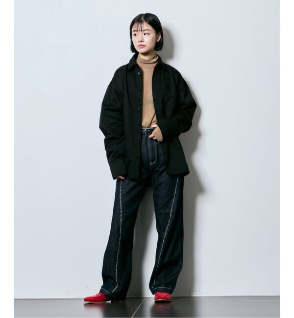  「《追加5》SHEER HIGH NECK TOP：カットソー」|Tシャツ・カットソー|