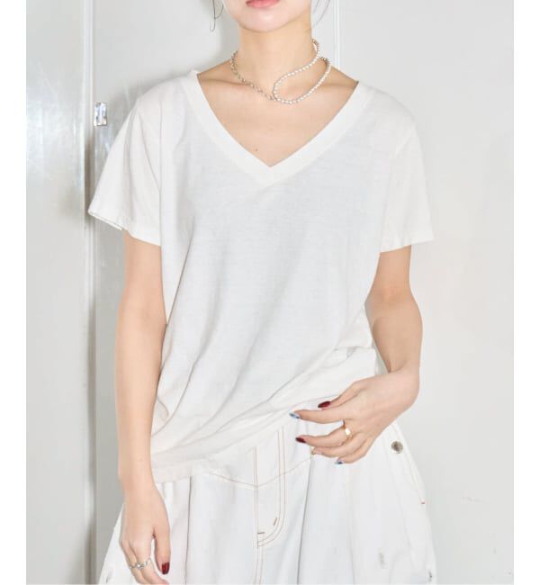  「《予約》JUNGMAVEN PAIGE V-NECK：Tシャツ」|Tシャツ・カットソー|