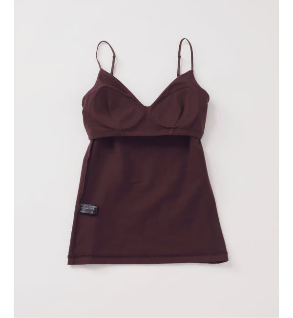 EMILYWEEK「《予約》【RESET】オーガニックコットン混 ブラキャミソール（ブラウン）」|インナー|