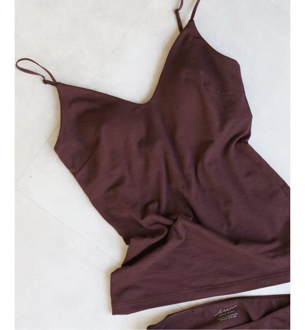 EMILYWEEK「《予約》【RESET】オーガニックコットン混 ブラキャミソール（ブラウン）」|インナー|