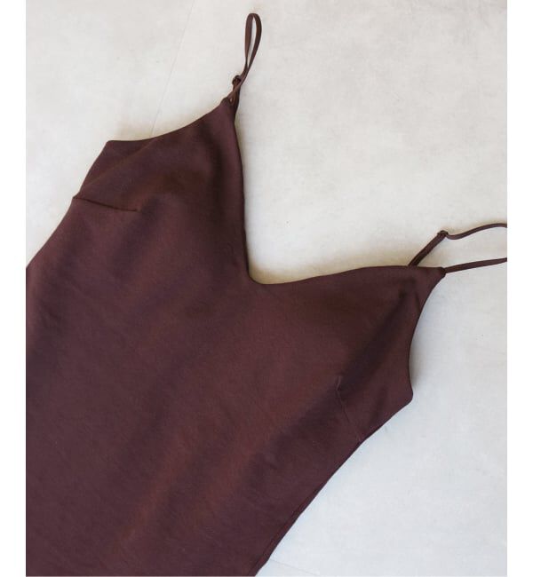 EMILYWEEK「《予約》【RESET】オーガニックコットン混 ブラキャミソール（ブラウン）」|インナー|