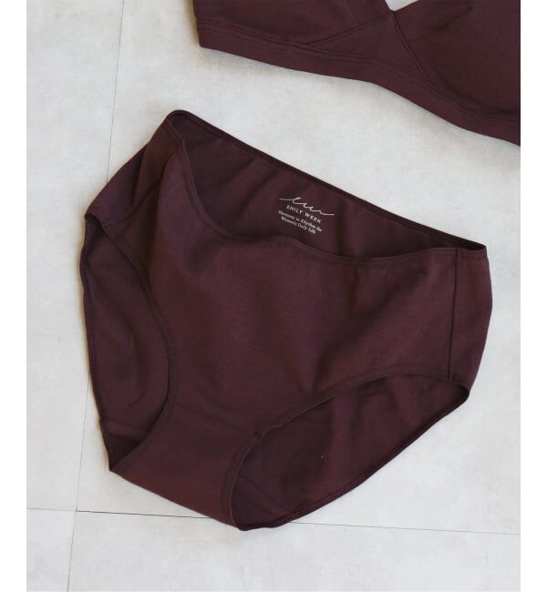 EMILYWEEK「《予約》【RESET】オーガニックコットン混ショーツ（ブラウン）」|インナー|