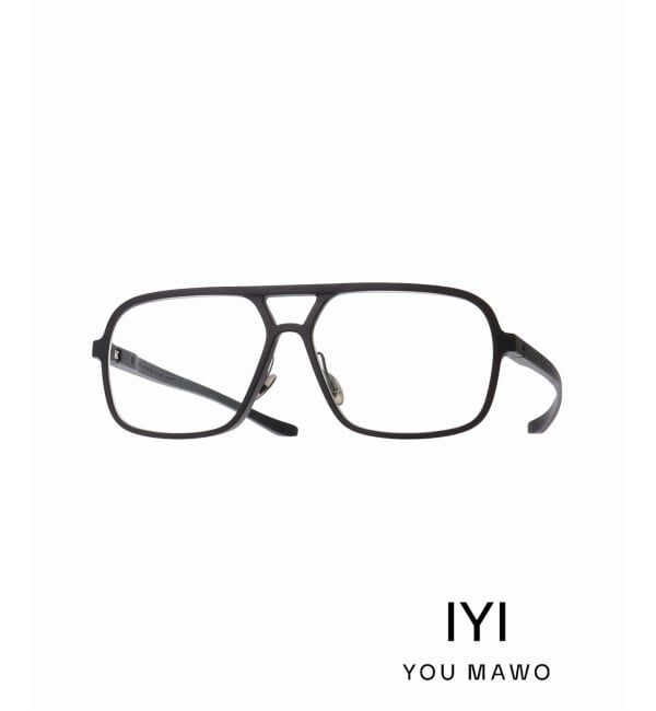 EYETHINK「YOU MAWO HALCON.BK Optical」|メガネ|ブラック