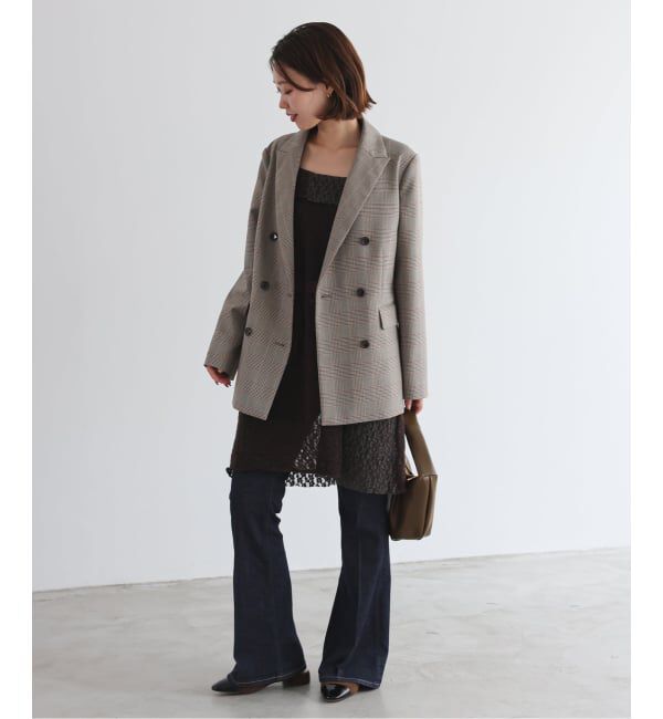 SLOBE IENA「TRダブルブレストジャケット」|テーラードジャケット|