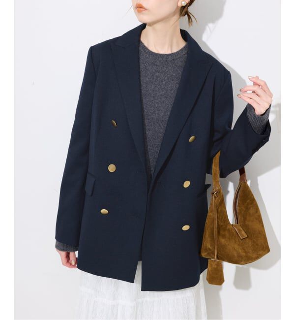 SLOBE IENA「TRダブルブレストジャケット」|テーラードジャケット|