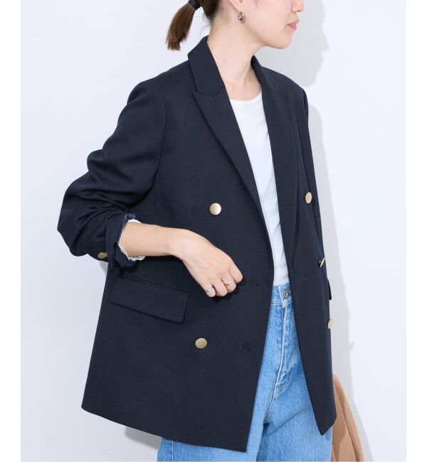 SLOBE IENA「TRダブルブレストジャケット」|テーラードジャケット|