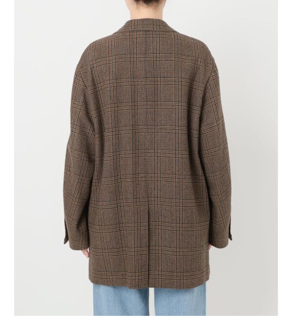 IENA「COUTURE D&rsquo;ADAM/クチュールドアダム BIG JK グレンチェック」|テーラードジャケット|
