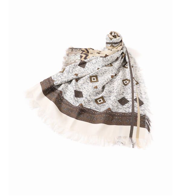 VERMEIL par iena「PIERRE LOUIS MASCIA ピエール ルイマーシャScarf 135x194cm 517317/101」|バンダナ・スカーフ|