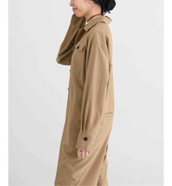 IENA「T/Wオープンカラーオールインワン」|オールインワン|