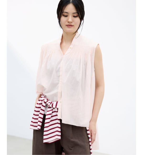 IENA「《予約》AAYUSHI/アユーシ 別注ピンタックボイルブラウス SGN070151」|シャツ・ブラウス|