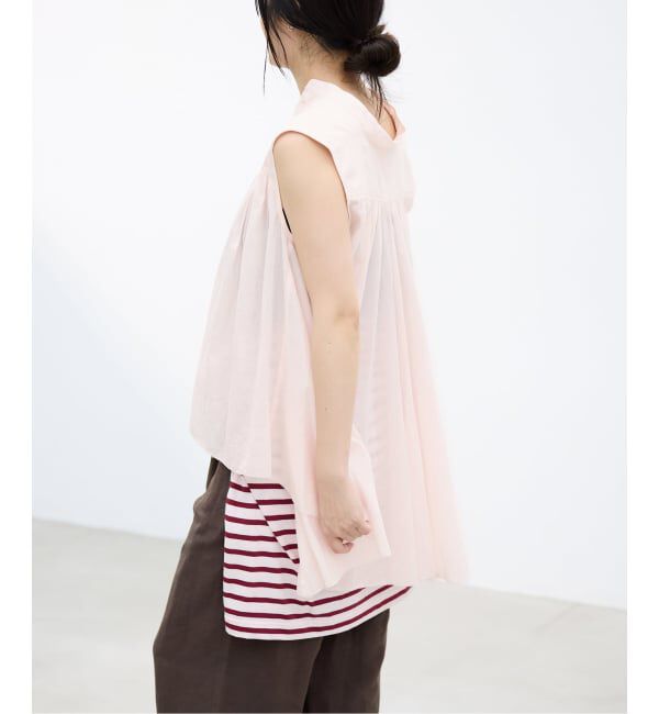 IENA「《予約》AAYUSHI/アユーシ 別注ピンタックボイルブラウス SGN070151」|シャツ・ブラウス|