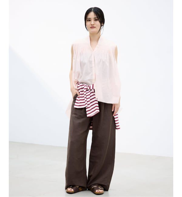 IENA「《予約》AAYUSHI/アユーシ 別注ピンタックボイルブラウス SGN070151」|シャツ・ブラウス|