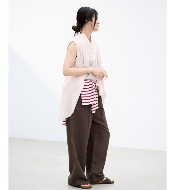 IENA「《予約》AAYUSHI/アユーシ 別注ピンタックボイルブラウス SGN070151」|シャツ・ブラウス|