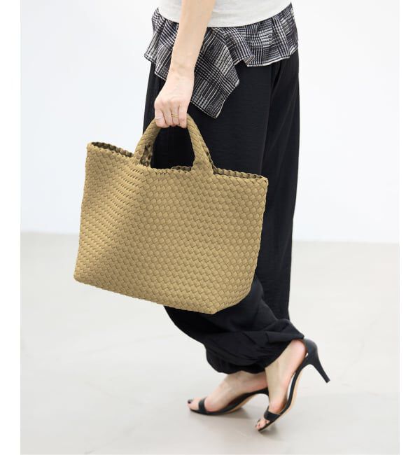IENA「《予約》NAGHEDI/ナゲディ 別注 St.Barths Medium Tote バッグ SN03013LD」|トートバッグ|ベージュ