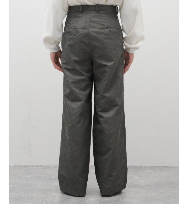 EDIFICE「m&rsquo;s braque(エムズ ブラック) for BOUCLE バイオエイジングタックワイドハ」|スラックス|