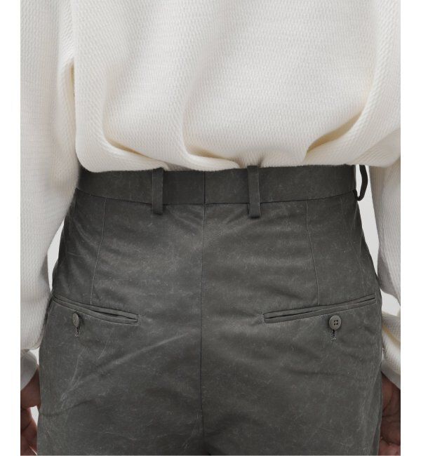 EDIFICE「m&rsquo;s braque(エムズ ブラック) for BOUCLE バイオエイジングタックワイドハ」|スラックス|