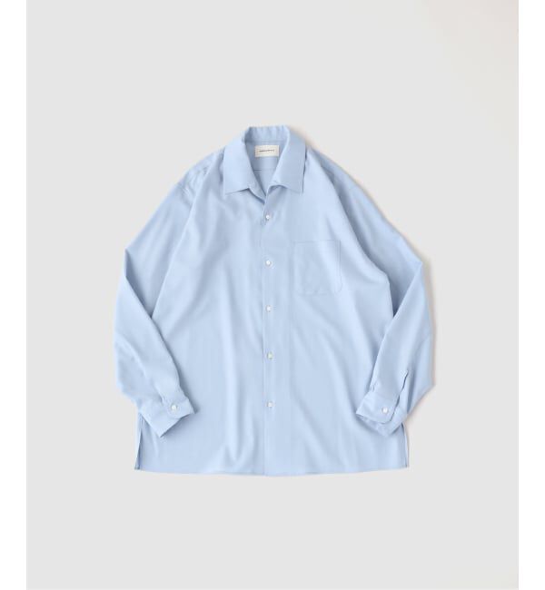 EDIFICE「MARKAWARE（マーカウェア）ITALIAN OPEN COLLAR SHIRT」|シャツ・ブラウス|ブルー A