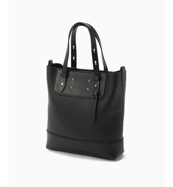 EDIFICE「MAISON MARGIELA(メゾン マルジェラ)  Shopping Vertical Mini」|トートバッグ|ブラック