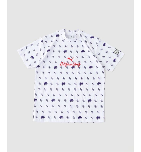 EDIFICE「PUMA GOLF x EDIFICE GOLF フロントロゴモックネックシャツ」|Tシャツ・カットソー|ホワイト