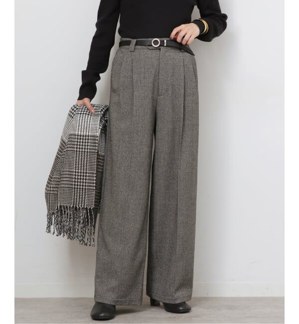 JOURNAL STANDARD relume「《追加2》2WAYストレッチワイドパンツ」|スラックス|ブラック A