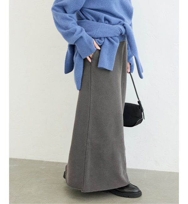 JOURNAL STANDARD「ピグメントスウェットクラッシュスカート」|スカート|グレー