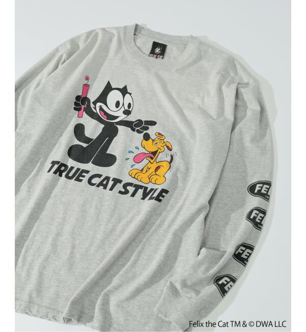 JOURNAL STANDARD relume「フィリックス・ザ・キャット &times; relume プリント ロング Tシャツ」|Tシャツ・カットソー|