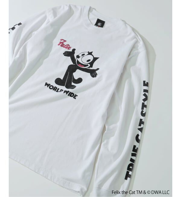 JOURNAL STANDARD relume「フィリックス・ザ・キャット &times; relume プリント ロング Tシャツ」|Tシャツ・カットソー|ホワイト