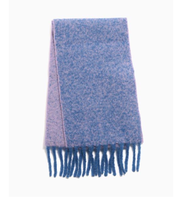 JOURNAL STANDARD「THE INOUE BROTHERS / ザ イノウエブラザーズ Two Colour Woolly Scarf」|マフラー|ブルー