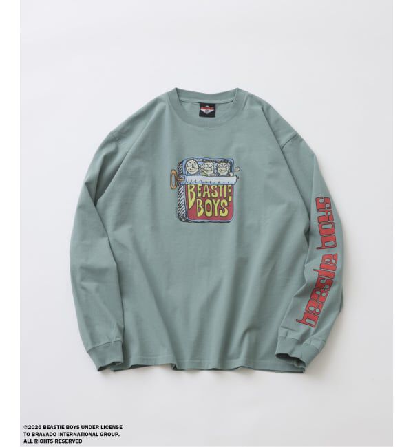 JOURNAL STANDARD relume「BEASTIE BOYS / ビースティ・ボーイズ 別注 ヴィンテージ加工 ロンT」|Tシャツ・カットソー|グリーン C