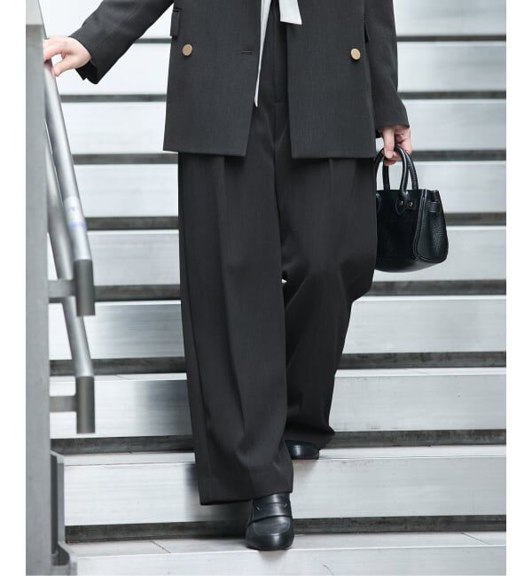 journal standard L'essage「ヴィスポリギャバ パンツ」|スラックス|