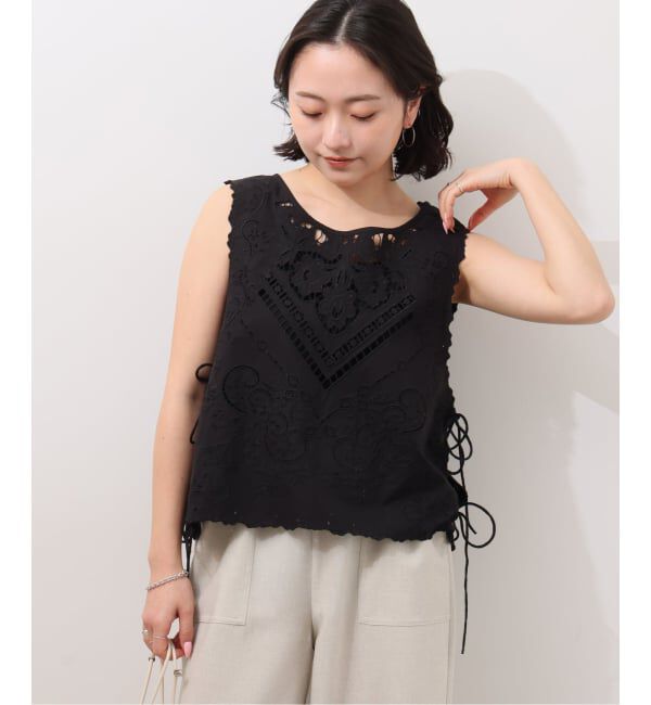 JOURNAL STANDARD relume「スクエアエンブロイダリーベスト」|ベスト・ジレ|