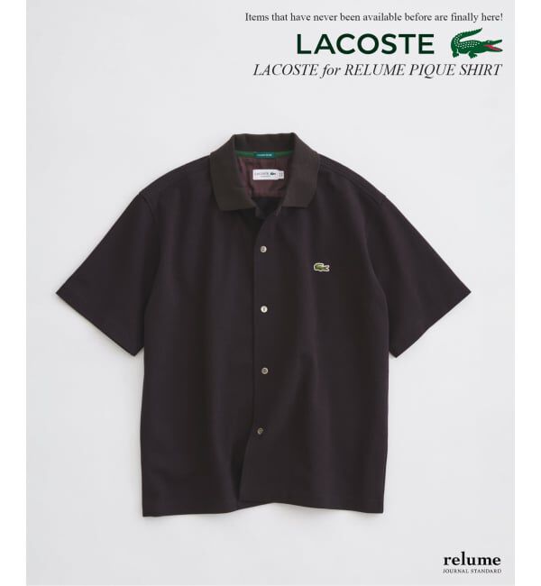 JOURNAL STANDARD relume「《予約》LACOSTE / ラコステ 別注 ピケ 半袖シャツ」|シャツ・ブラウス|ブラウン
