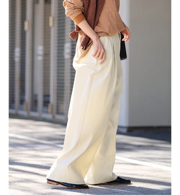 FRAMeWORK「ワイドチノパンツ」|チノ|