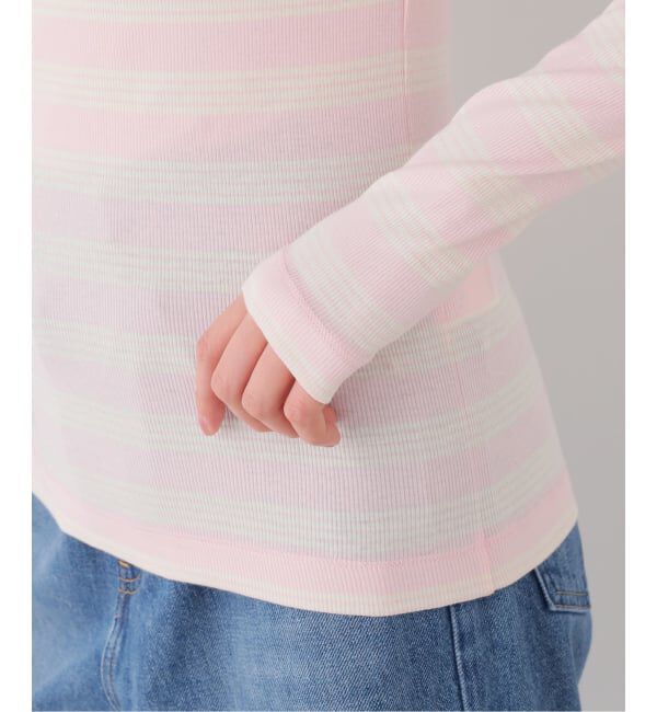 U by SPICK&SPAN「GANNI / ガニー Soft Cotton Straipe Rib Longsleeve」|Tシャツ・カットソー|