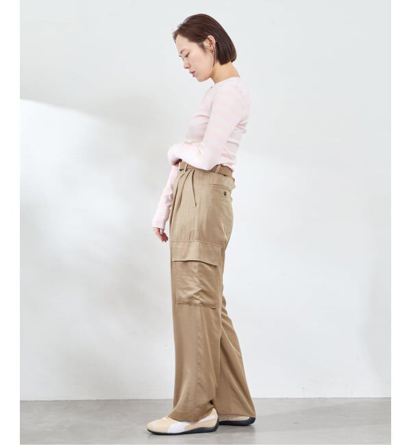 U by SPICK&SPAN「GANNI / ガニー Soft Cotton Straipe Rib Longsleeve」|Tシャツ・カットソー|