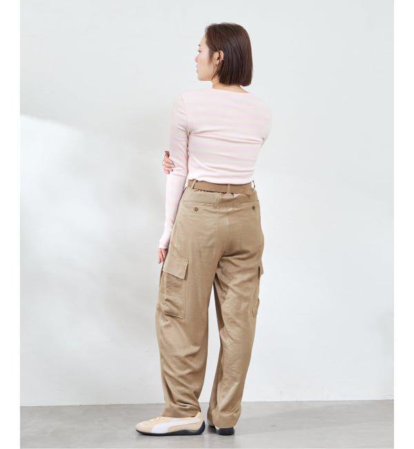 U by SPICK&SPAN「GANNI / ガニー Soft Cotton Straipe Rib Longsleeve」|Tシャツ・カットソー|