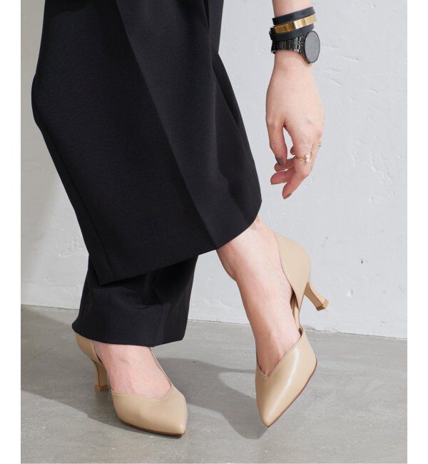  「5.5cmVカットサイドオープン」|パンプス|